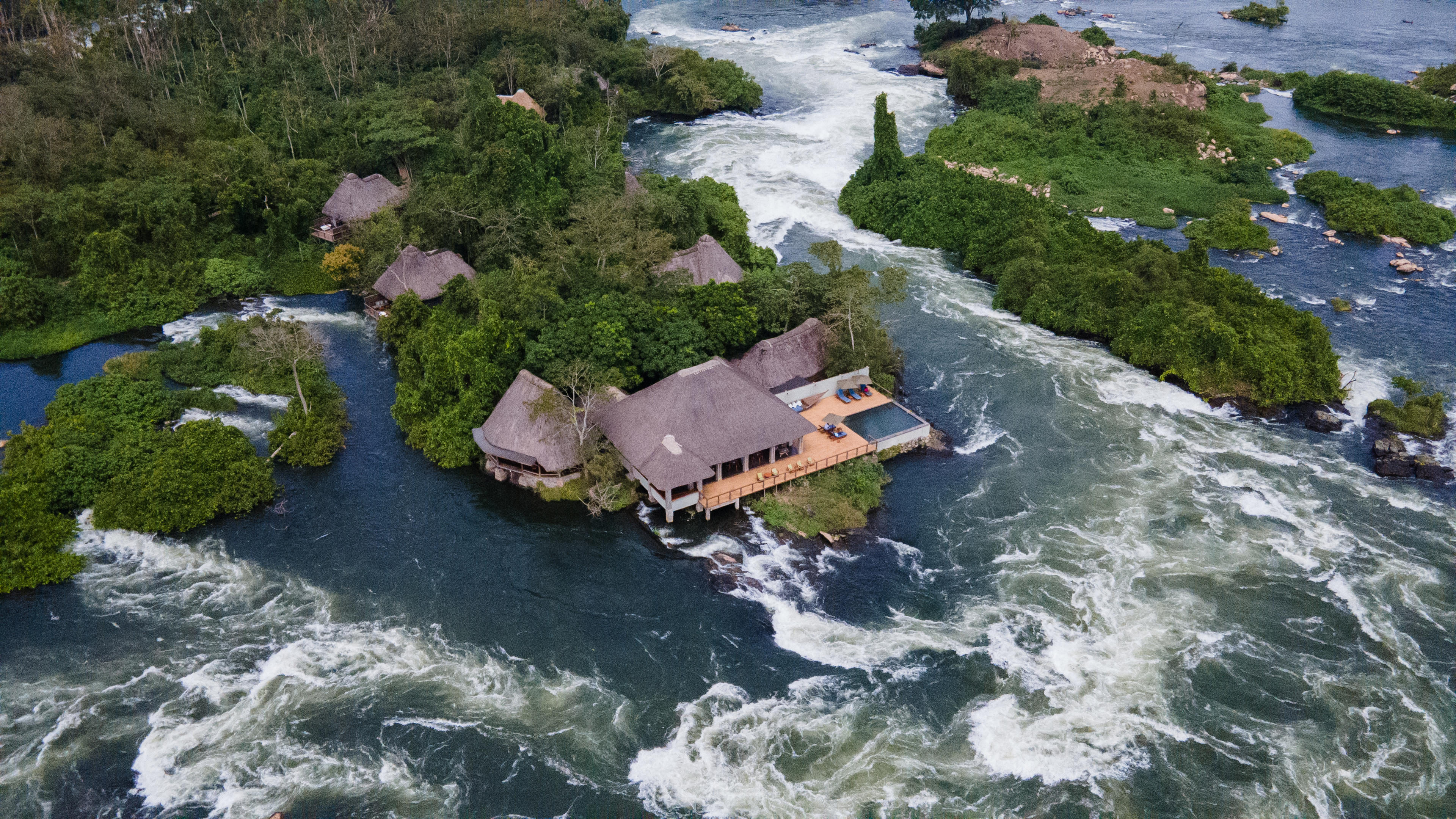 Lodge on Lake Victoria in Uganda